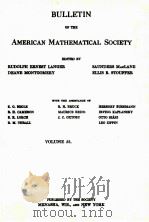 BULLETIN OF THE AMERICAN MATHEMATICAL SOCIETY VOLUME 53（1947 PDF版）