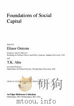 Foundations of Social Capital     PDF电子版封面     