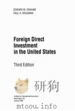 Foreign Direct Investment in the United States  Third Edition     PDF电子版封面  0881322040   