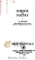 SCIENCE AND POETRY   1974  PDF电子版封面     