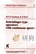 SCHRODINGER-TYPE OPERATORS WITH CONTINUOUS SPECTRA   1982  PDF电子版封面  0273085263   
