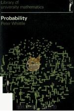 Probability   1970  PDF电子版封面  0140800859  Peter Whittle 