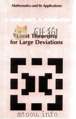 LIMIT THEOREMS FOR LARGE DEVIATIONS   1991  PDF电子版封面  0792314751   