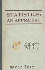 STATISTICS AN APPRAISAL   1984  PDF电子版封面  0813817218   