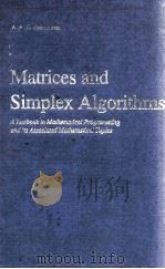 MATRICES AND SOMPLEX ALGORITHMS（1983 PDF版）