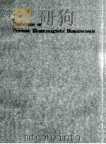 CONFERENCE ON PRECISION ELECTROMAGNETIC MEASUREMENTS   1990  PDF电子版封面     
