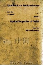 HANDBOOK ON SEMICONDUCTORS OPTICAL PROPERTIES OF SOLIDS VOLUME 2（1980 PDF版）