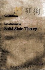 INTRODUCTION TO SOLID%STATE THEORY   1978  PDF电子版封面  3540085165   