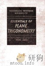 Essentials Of Plane Trigonometry   1950  PDF电子版封面     