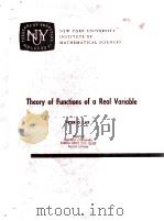 Theory Of Functions Of A Real Variable   1959  PDF电子版封面     