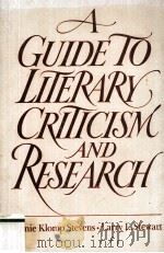 A GUIDE TO LITERARY CRITICISM AND RESEARCH（1987 PDF版）