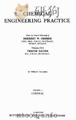 CHEMICAL ENGINEERING PRACTICE VOLUME 1 GENERAL   1956  PDF电子版封面     