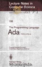Lecture Notes in Computer Science 106 The Programming Language Ada   1980  PDF电子版封面  3540106936   