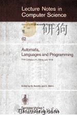 Lecture Notes in Computer science & Automata languages and programming   1978  PDF电子版封面     