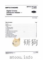 DIGITAL CINEMA DISTRIBUTION MASTER-SUBTITLE     PDF电子版封面     