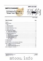 D-CINEMA PACKAGING-TIMED TEXT TRACK FILE     PDF电子版封面     