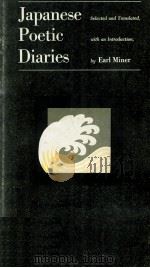 Japanese Poetic Diaries   1969  PDF电子版封面     