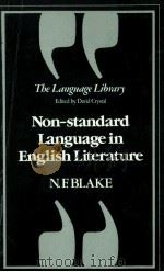 NON-STANDARD LANGUAGE IN ENGLISH LITERATURE（1981 PDF版）