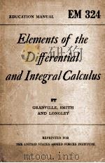 Elements of the Differential and Integral Calculus   1941  PDF电子版封面     