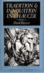 TRADITION AND INNOVATION IN CHAUCER（1982 PDF版）