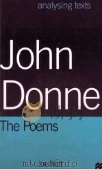 John Donne:The Poems   1999  PDF电子版封面  0333747828   