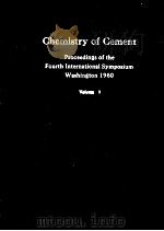CHEMISTRY OF CEMENT VOLUME 1   1962  PDF电子版封面     