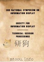 SOCIETY FOR INFORMATION DISPLAY   1964  PDF电子版封面     