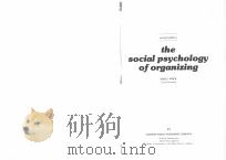 the social psychology of organizing  (Second edition)   1979  PDF电子版封面  0201085917   