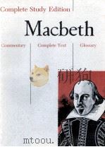 Complete Study Edition Macbeth Commentary Complete Text Glossary   1964  PDF电子版封面    SIDNEY LAMB 