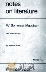 W Somerset Maugham The Razor's Edge Number 179   1979  PDF电子版封面     