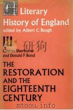 THE RESTORATION and EIGHTEENTH CENTURY (1660-1789)   1967  PDF电子版封面  0710061307   