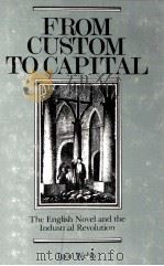 FROM CUSTOM TO CAPITAL The English Novel and the Industrial Revolution   1981  PDF电子版封面  0801413923   