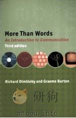 More Than Words An introduction to communication Third edition   1998  PDF电子版封面  0415170079   
