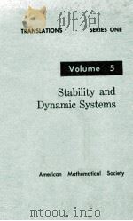 Translations Series 1 Volume 5 Stability and Dynamic Systems（1962 PDF版）