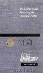 Political and Social Growth of the American People 1492-1865 Third Edition   1940  PDF电子版封面     