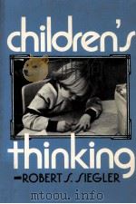 CHILDREN'S THINKING     PDF电子版封面  0131326228   
