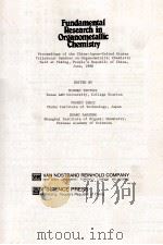 FUNDAMENTAL RESEARCH IN ORGANOMETALLIC CHEMISTRY   1982  PDF电子版封面  0442272162   