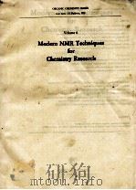 MODERN NMR TECHNIQUES FOR CHEMISTRY RESEARCH VOLUME 6（1987 PDF版）