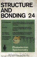 STRUCTURE AND BONDING VOLUME 24 WITH 40 FIGURES（1975 PDF版）