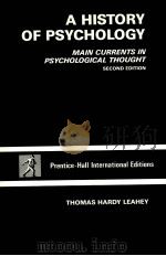 A HISTORY OF PSYCHOLOGY     PDF电子版封面  0133917800   