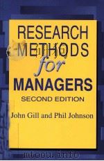 RESEARCH METHODS FOR MANAGERS SECOND EDITION     PDF电子版封面  9781853963506   