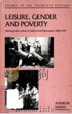 LEISURE GENDER AND POVERTY     PDF电子版封面     
