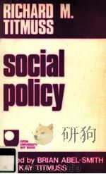 SOCIAL POLICY AN INTRODUCTION     PDF电子版封面  0043610188   