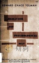 Behavior And Psychological Man   1958  PDF电子版封面     