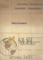 NATIONAL SURVEYING TEACHERS' CONFERENCE  PROCEEDINGS VOLUME I   1977  PDF电子版封面     