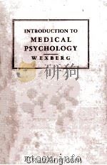 Introduction To Medical Psychology   1947  PDF电子版封面     