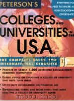 PETERSON'S COLLEGES AND UNIVERSITIES IN THE USA THE COMPLETE GUIDE FOR INTERNATIONAL STUDENTS 3   1998  PDF电子版封面  0768901391   