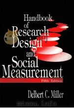 HANDBOOK OF RESEARCH DESIGN AND SOCIAL MEASUREMENT FIFTH EDITION     PDF电子版封面  0803942206   