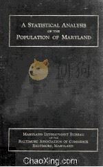 A Statistical Analysis Of The Population Of Maryland（1931 PDF版）