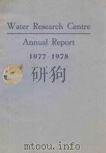 WATER RESEARCH CENTRE ANNUAL REPORT 1977-1978   1978  PDF电子版封面     